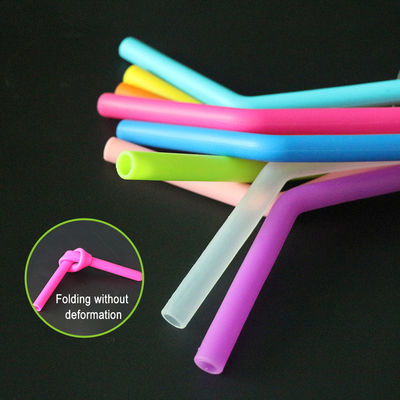 Smoothie Reusable Silicone Straw Portable Multiscene Tasteless