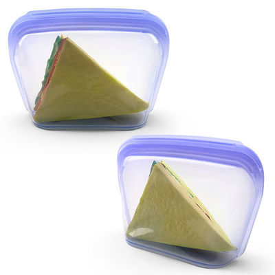 1300ML Original Pretty Platinum Silicone Treat Pouch Air Tight Sealing Tools Kitchen Food Storage Bag